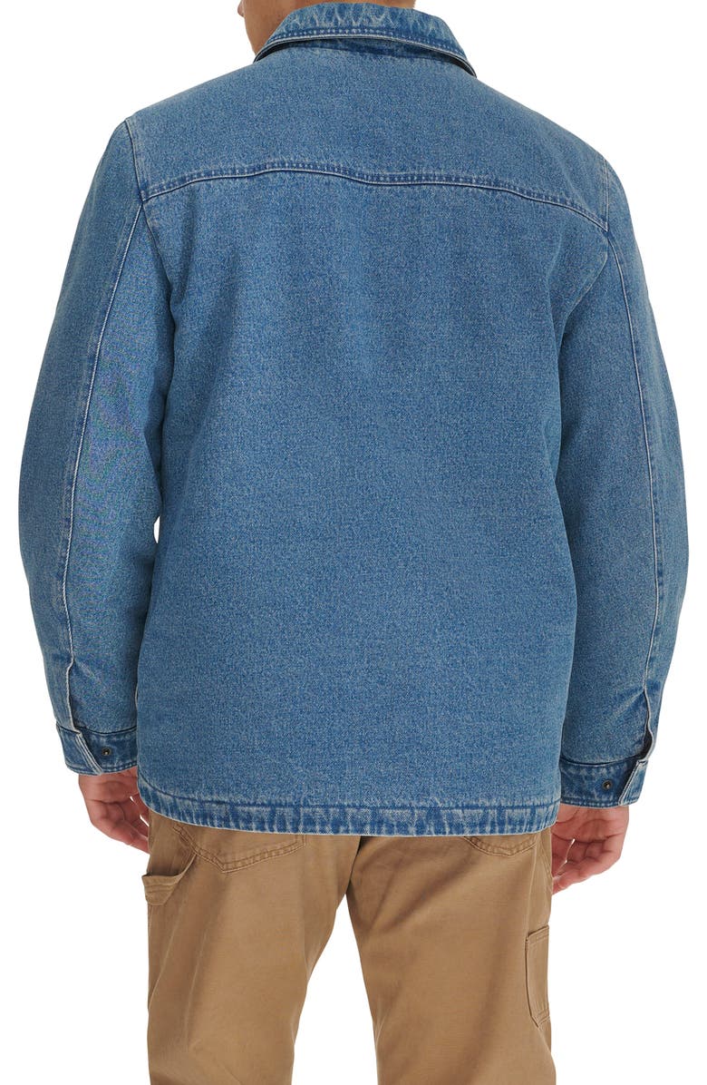 Levi's Insulated Cotton Denim Zip-Up Shirt Jacket, Alternate, color, Medium Wash Denim