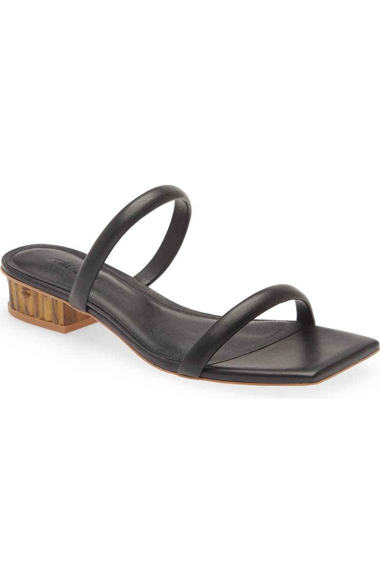 Cult Gaia Liz Square Toe Block Heel Slide Sandal, Main, color,