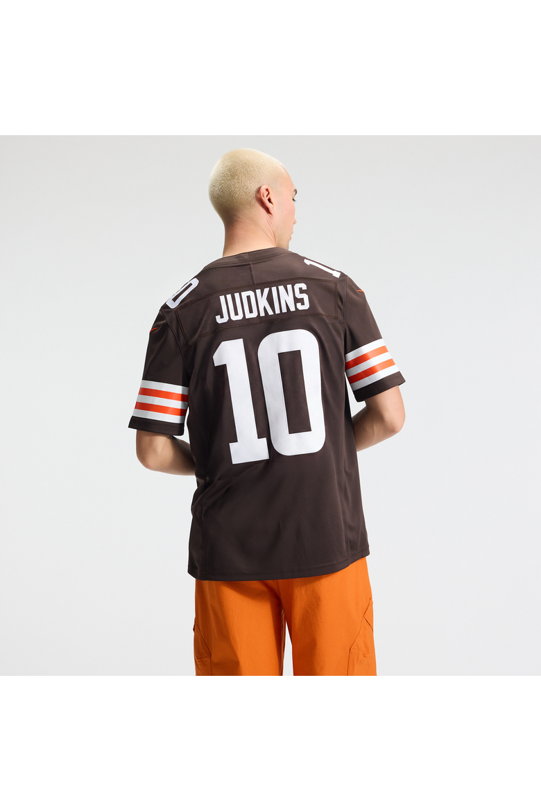 Men's Nike Quinshon Judkins Brown Cleveland Browns Team Vapor F.U.S.E. Stitched Limited Jersey, Alternate, color, Brown