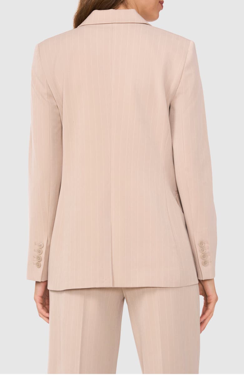 Halogen<sup>®</sup> Relaxed Pinstripe Blazer, Alternate, color, Taupe