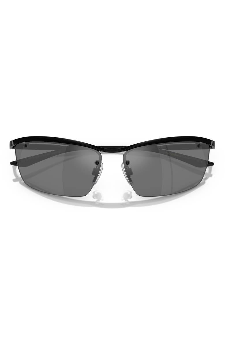 Dolce&Gabbana 61mm Rimless Rectangular Sunglasses, Alternate, color, Black