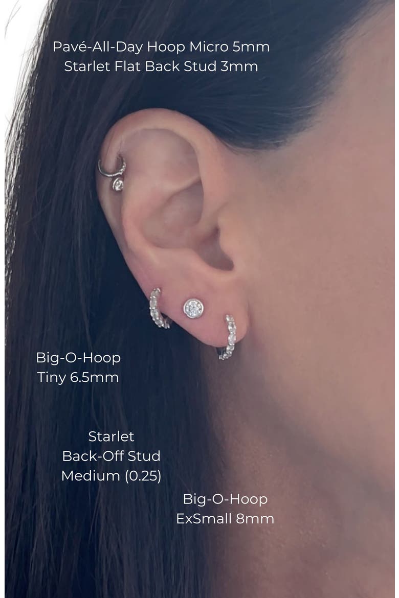 The Big-O Single Hoop, Alternate, color, White Gold