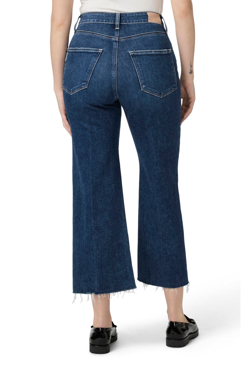 Flaunt Spotlight Curvy Raw Hem High Waist Crop Wide Leg Jeans, Alternate, color, VIGNETTE