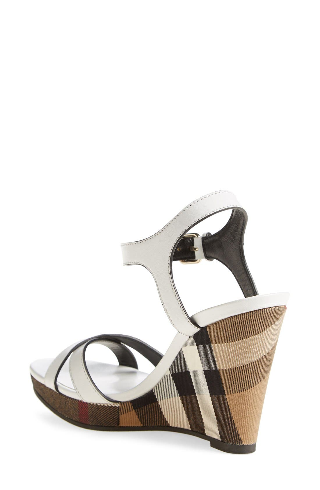 'Rastrickson' Wedge Sandal, Alternate, color, OPTIC WHITE LEATHER