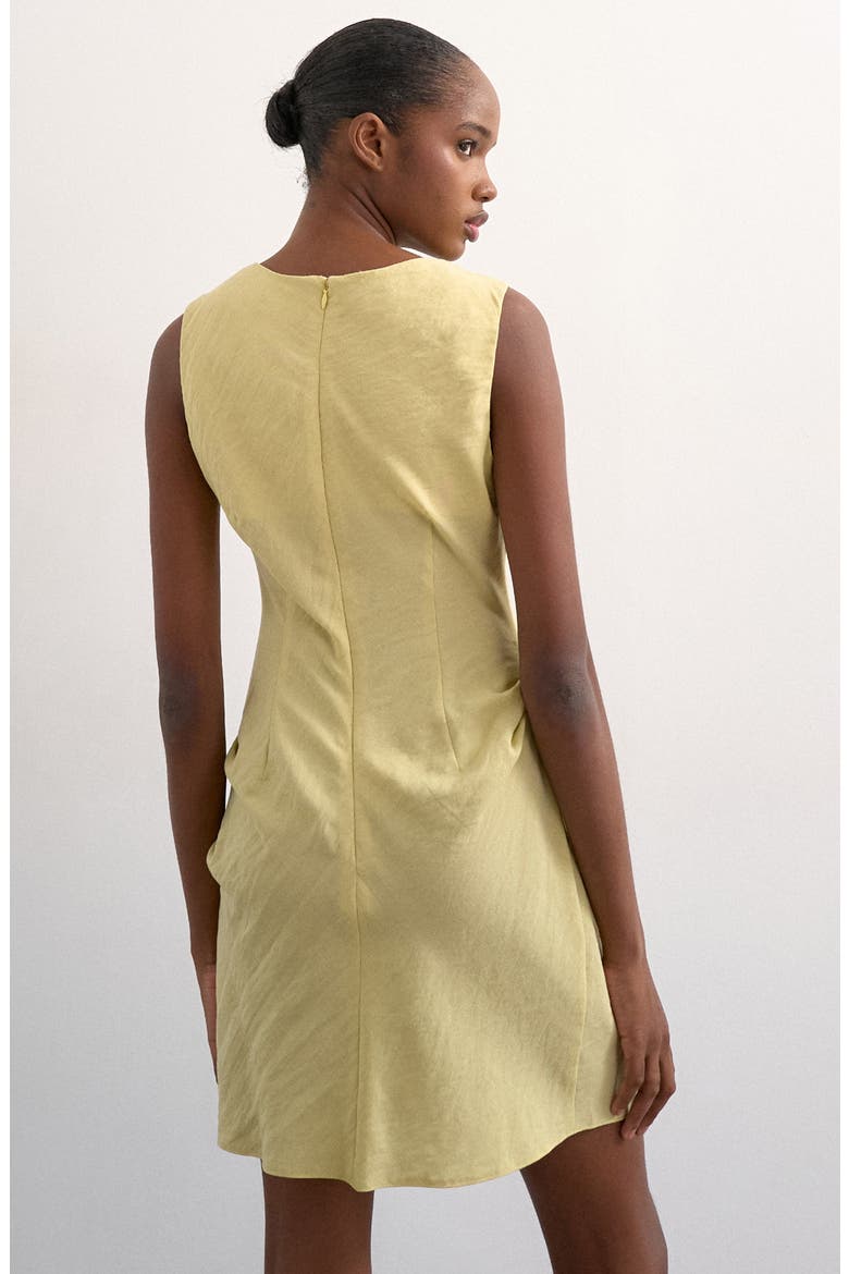 Drape Minidress, Alternate, color, LGREEN