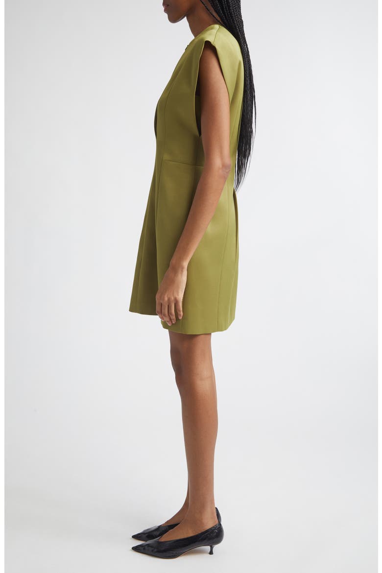 Tilia Asymmetric Sleeve Dress, Alternate, color, OLIVE GREEN