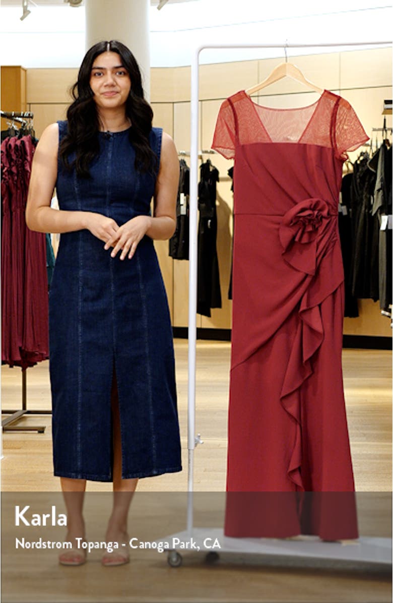 Rosette Detail Mermaid Gown, sales video thumbnail