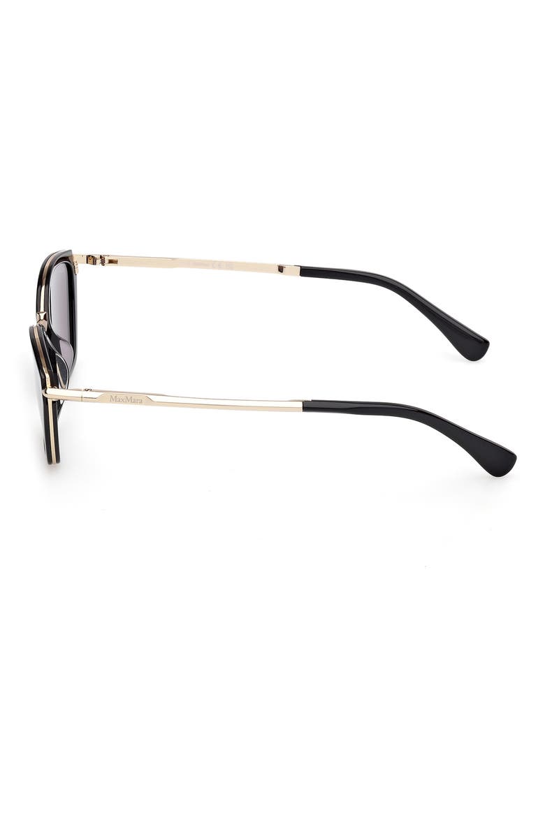 Miller 54mm Round Sunglasses, Alternate, color, BLACK/ PALE GOLD / SMOKE
