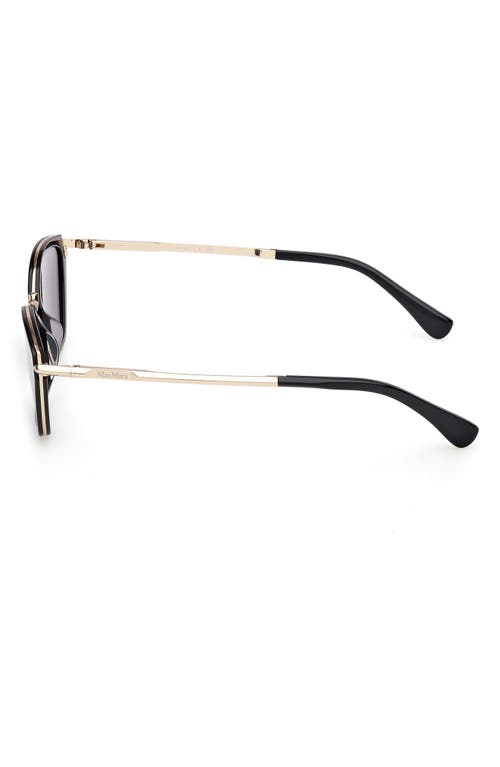Max Mara Miller 54mm Round Sunglasses In Black