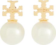 Tory Burch Faux Pearl Stud Earrings