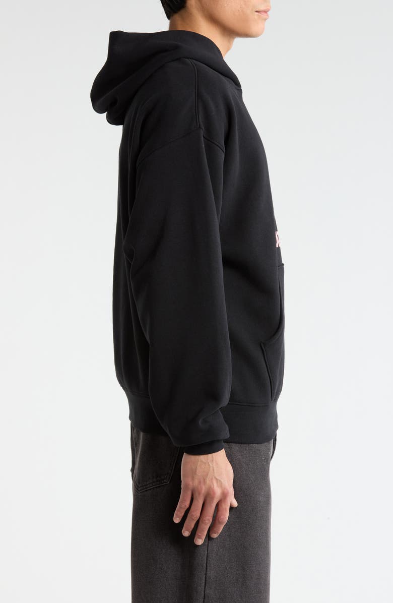SANTO STUDIO Peace Graphic Hoodie, Alternate, color, Black