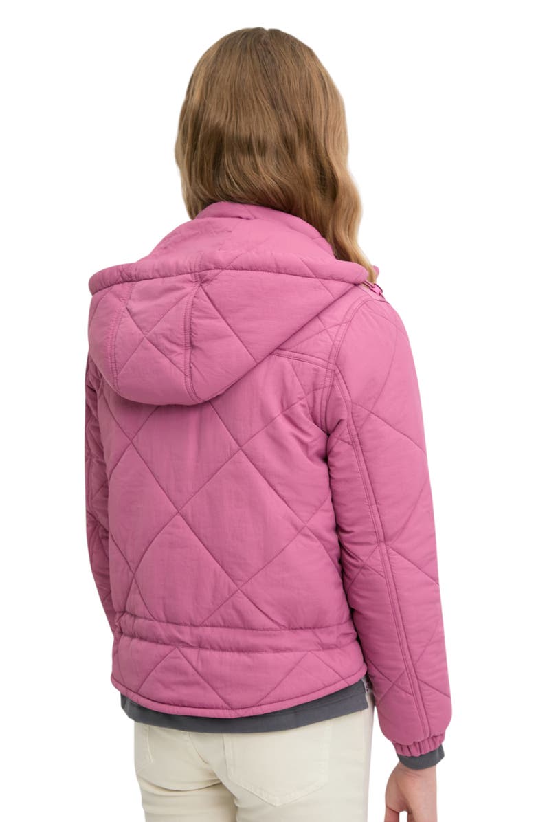 Scalpers Padded Jacket With Removable Hood, Alternate, color, Mauve