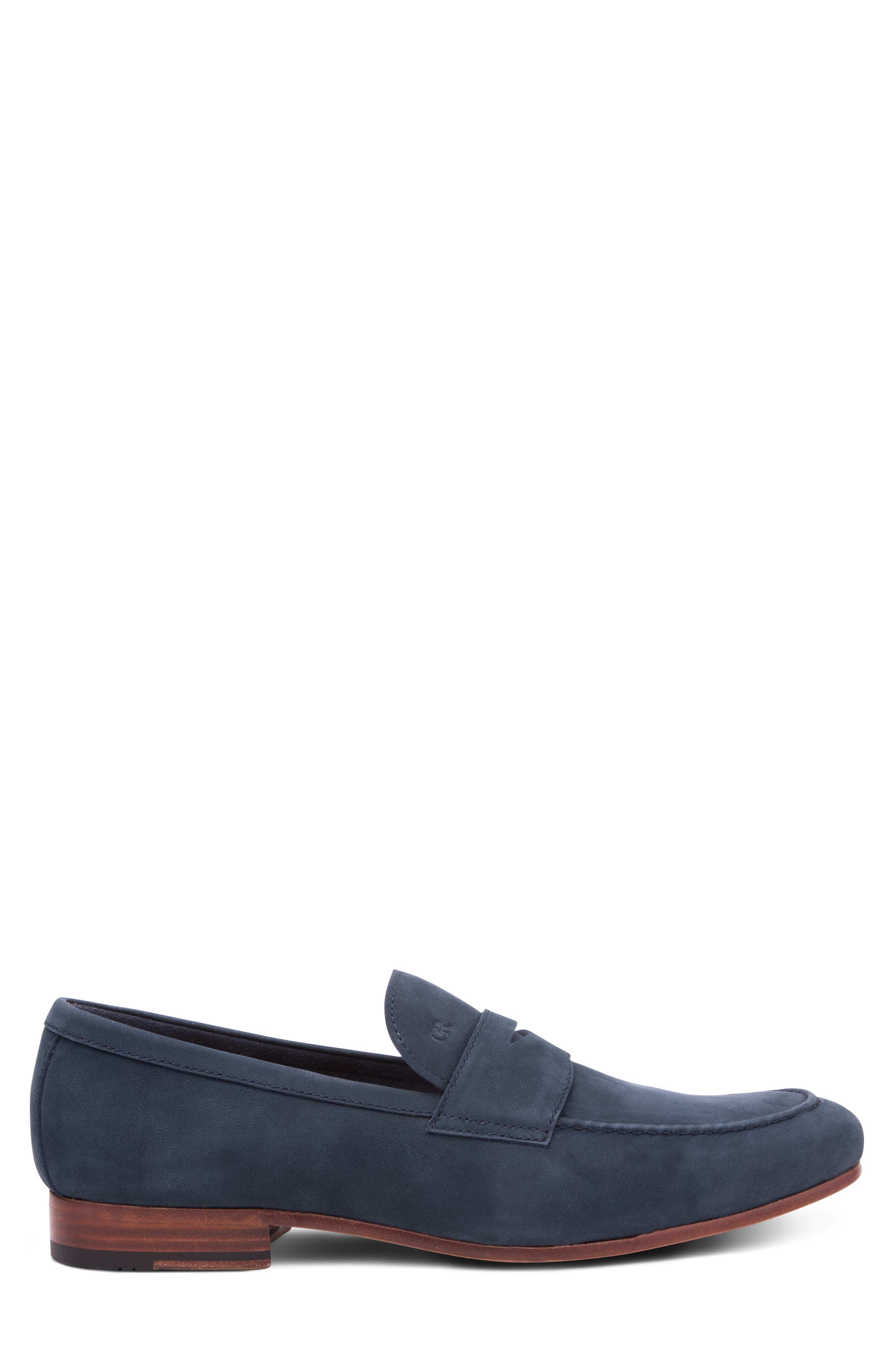 Gordon Rush Cartwright Penny Loafer, Alternate, color, Navy Nubuck