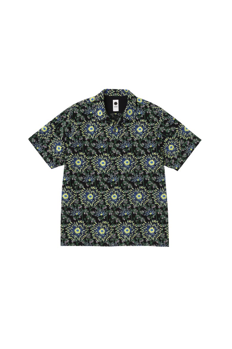 Short Sleeve Firework Shirt, Main, color, Black