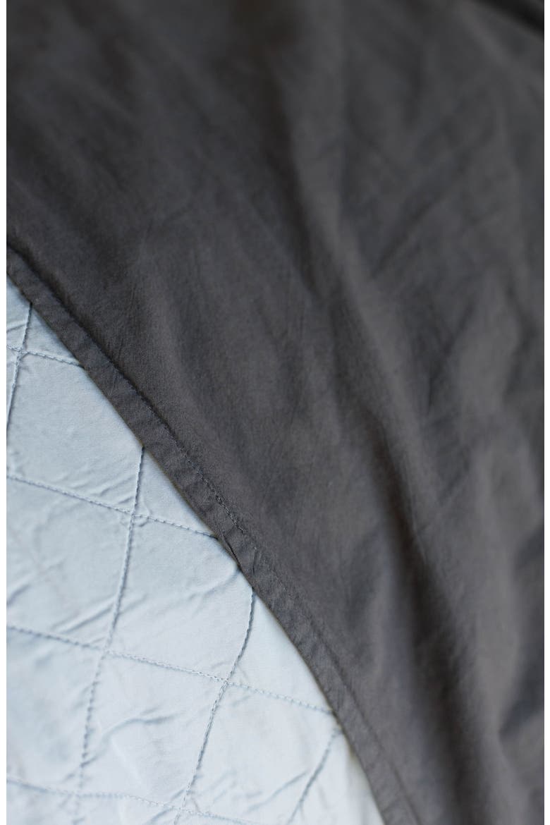 Mateo Crinkled Cotton Sheet Set, Alternate, color, MIDNIGHT