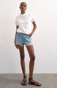 Topshop Distressed Denim Cutoff Shorts