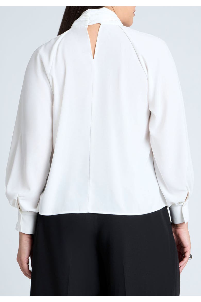 Dramatic Neck-Tie Blouse, Alternate, color, SUGAR SWIZZLE