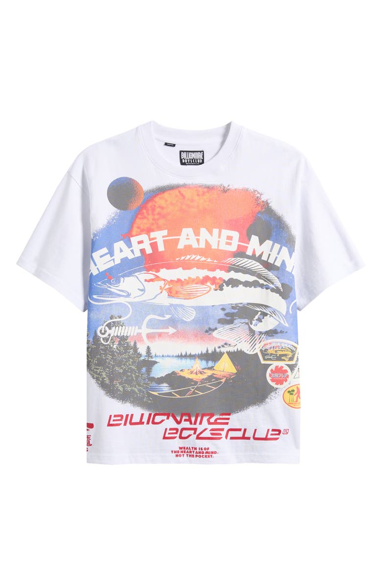 Billionaire Boys Club Hook Cotton Graphic T-Shirt, Alternate, color, White