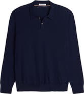 ASHWORTH GOLF Long Sleeve Fully Fashioned Polo