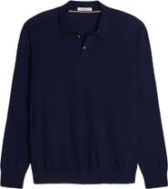 ASHWORTH GOLF Long Sleeve Fully Fashioned Polo