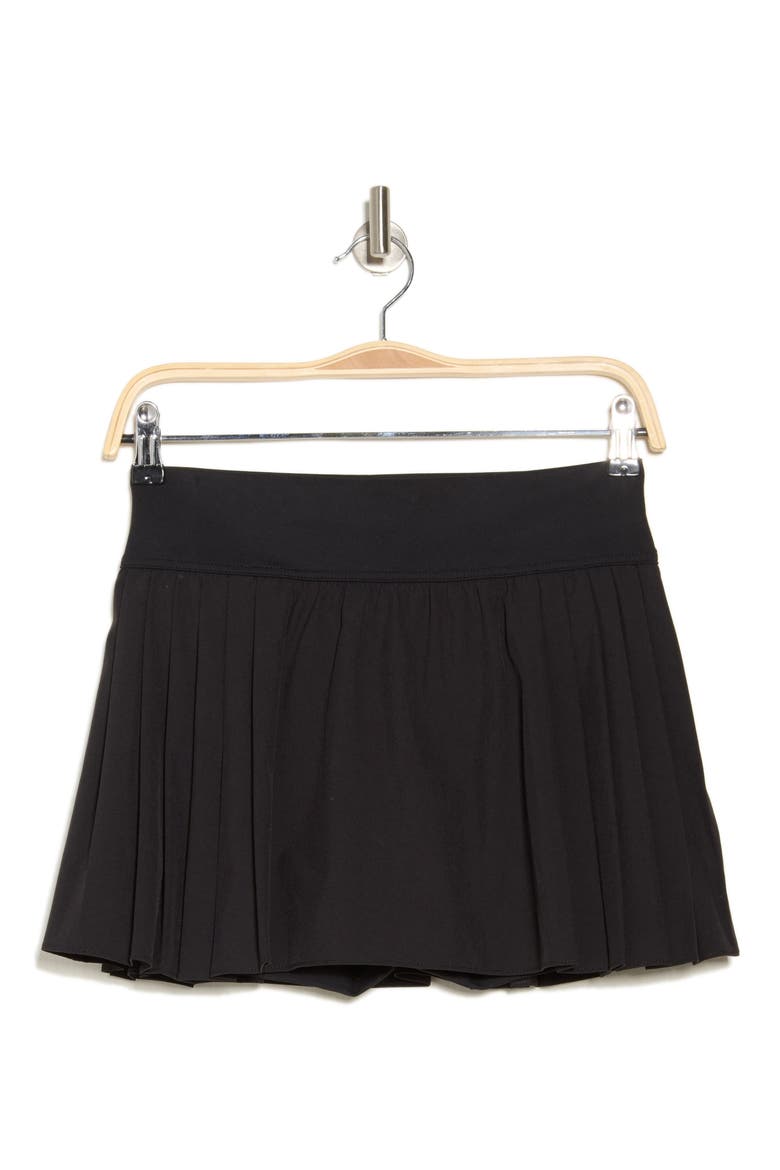 Tiebreak Pleated Skort, Alternate, color, BLACK