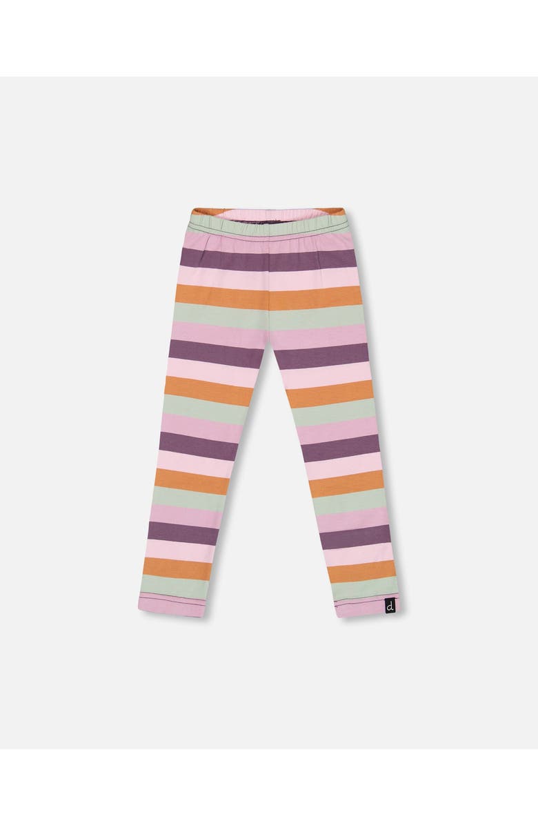 Deux par Deux Baby Girl's Jersey Leggings Multicolor Stripe, Main, color, 
