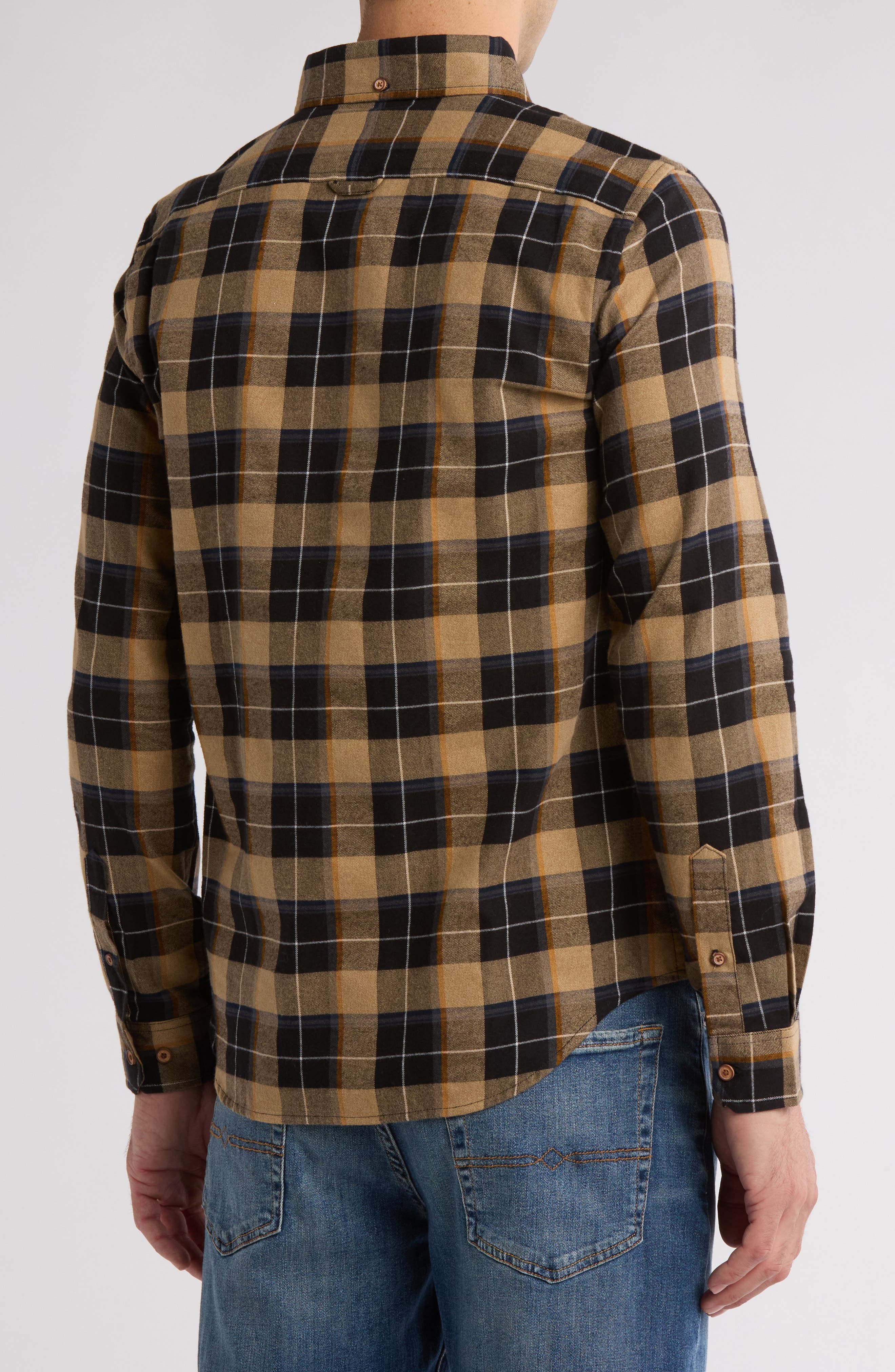 Marled Check Cotton Button-Down Shirt - image 2
