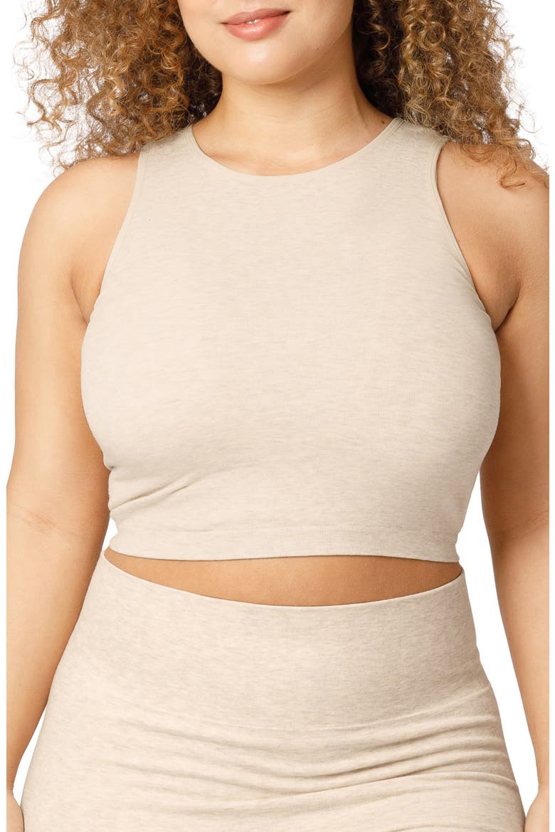 Sublime Maternity & Nursing Longline Bra Top, Main, color, OATMEAL HEATHER