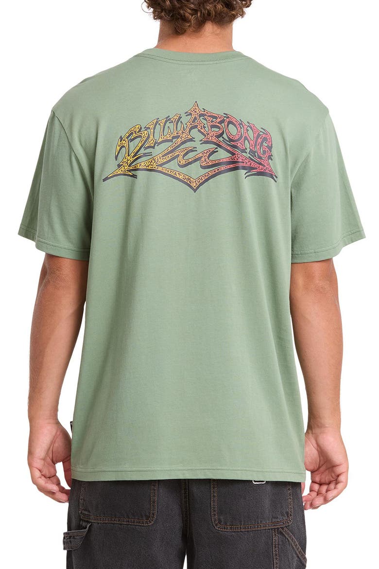 Reverse Premium Graphic T-Shirt, Alternate, color, HEDGE GREEN