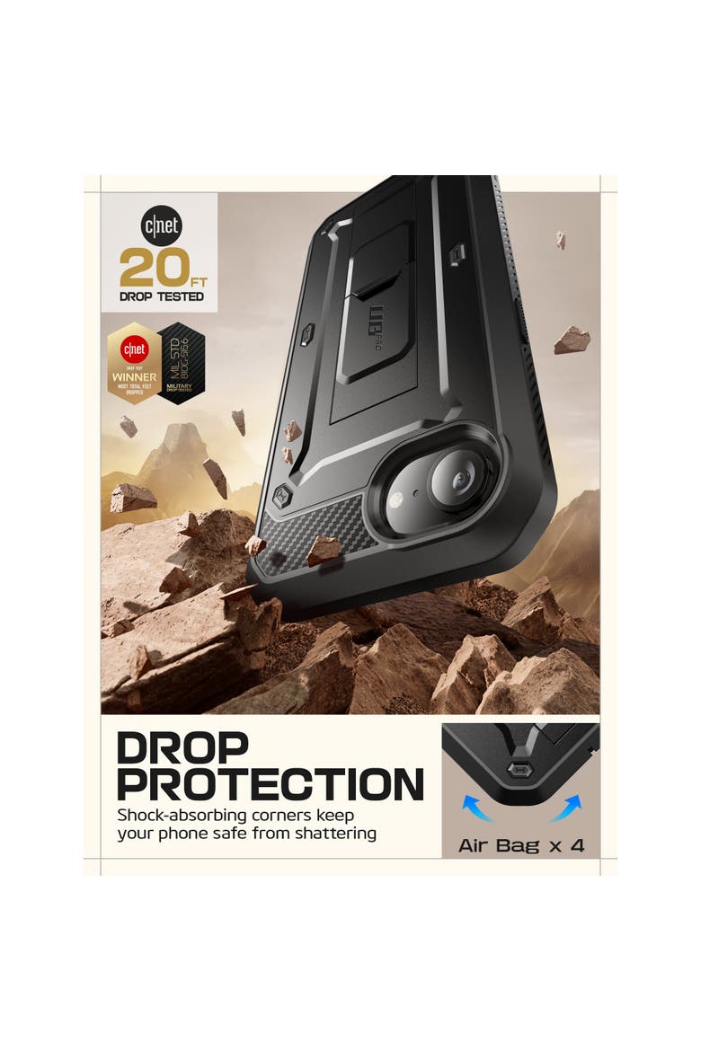 UB PRO Series iPhone 16e Rugged Case, Alternate, color, Black - iPhone 16e