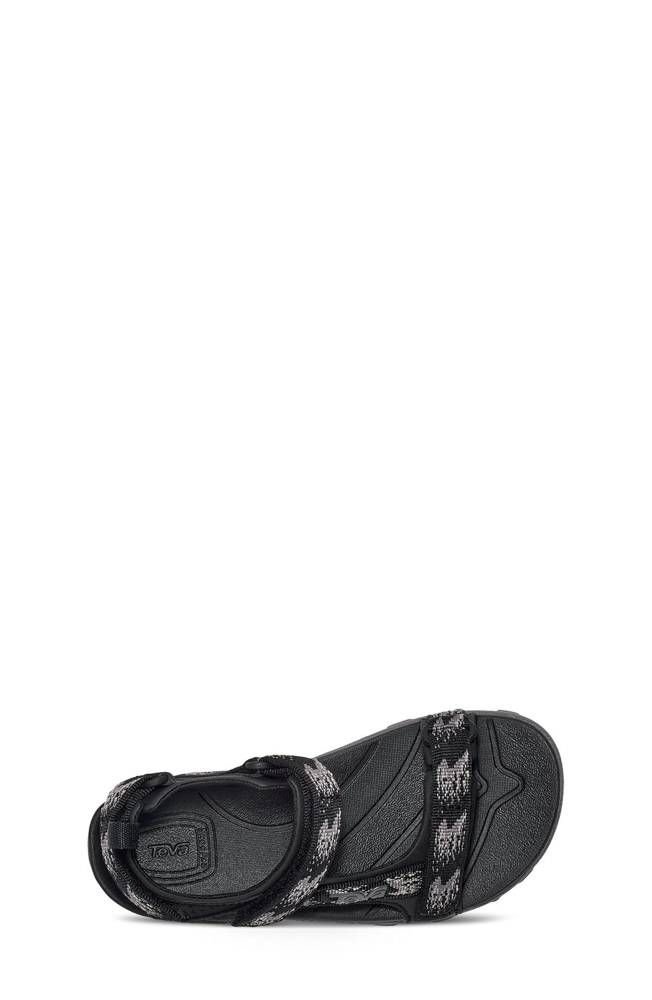 Teva Tanza Sport Sandal, Alternate, color, Rainfall Black/ Grey