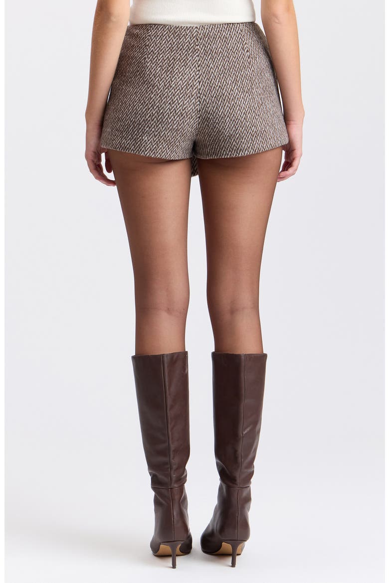 Textured Mini Skort, Alternate, color, GREY - WHITE