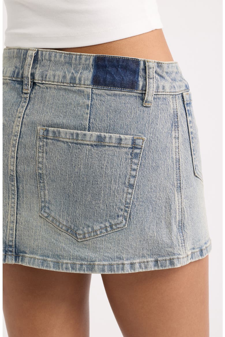 Miniskirt with Front Pockets, Alternate, color, LIGHT WASH