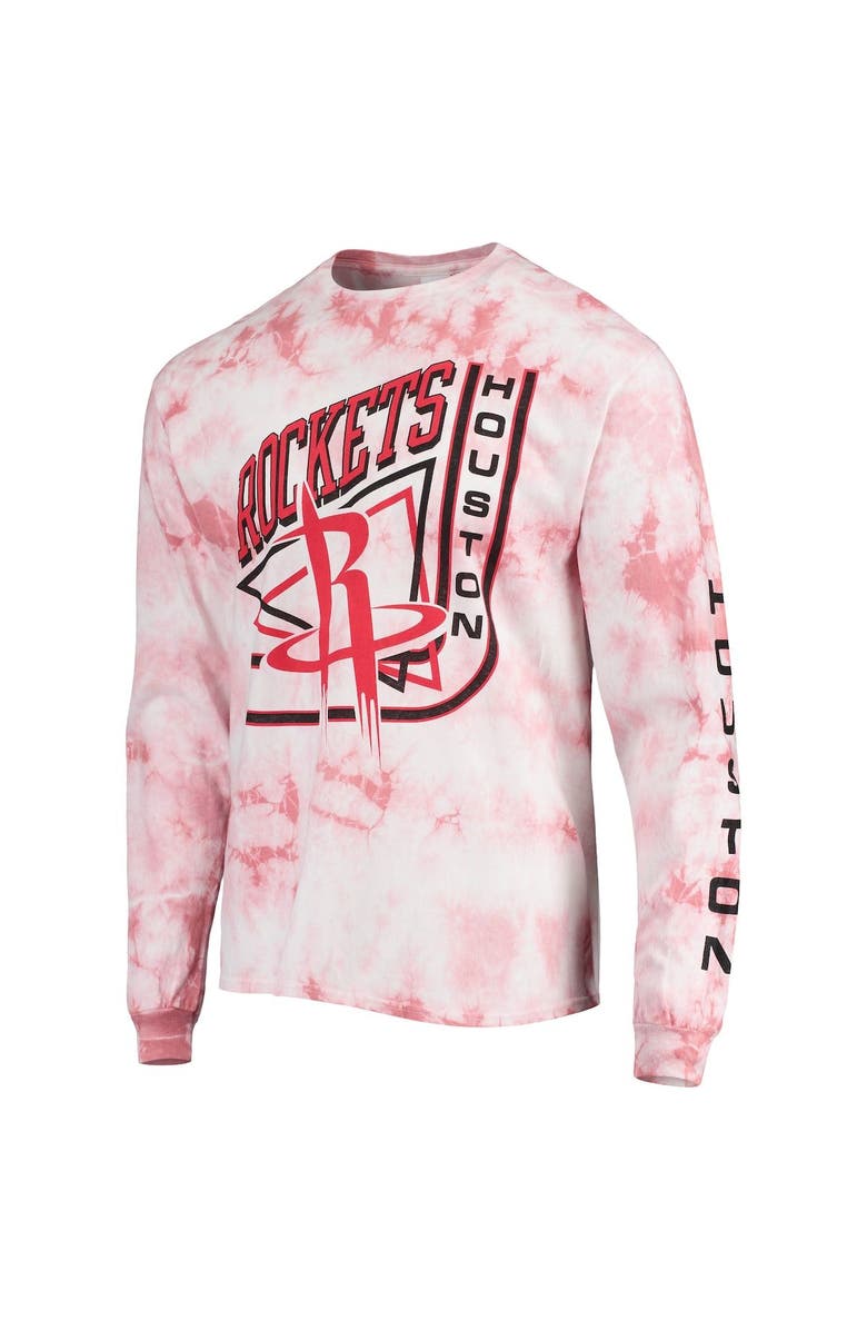 Junk Food Men's Junk Food Houston Rockets Throwback Tie-Dye Long Sleeve T-Shirt, Alternate, color, 