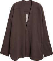 Rick Owens Lido Larry Virgin Wool Shirt