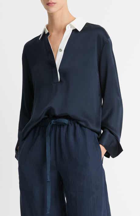Silk Satin Rugby Shirt