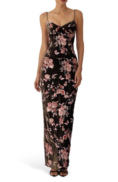 Rosella Embellished Silk Gown