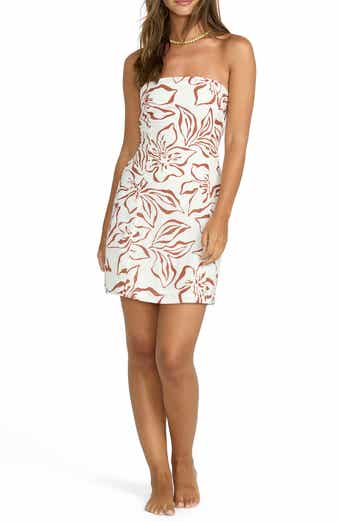 Billabong Bright Blooms Strapless Minidress