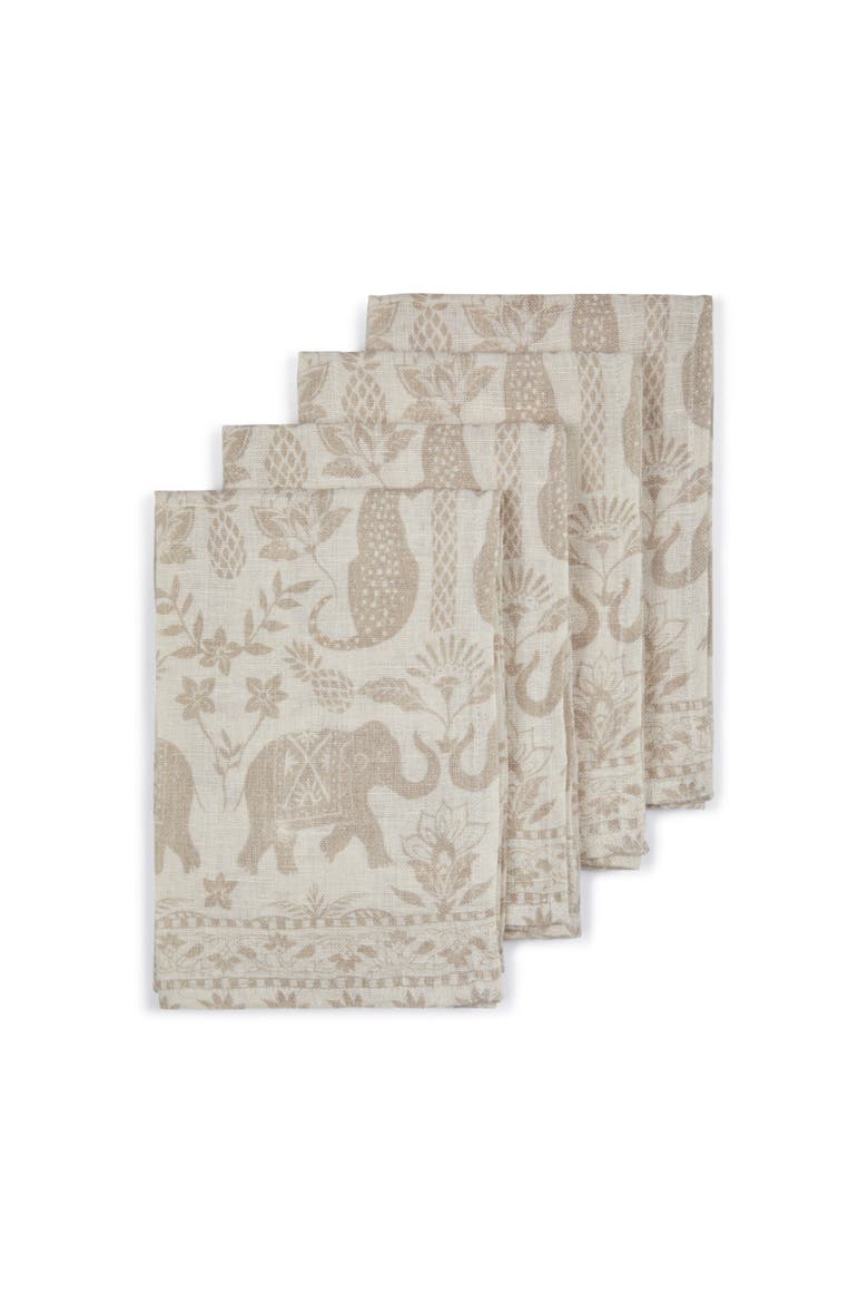Garden of Eden Napkins - Set of 4, Main, color, Beige
