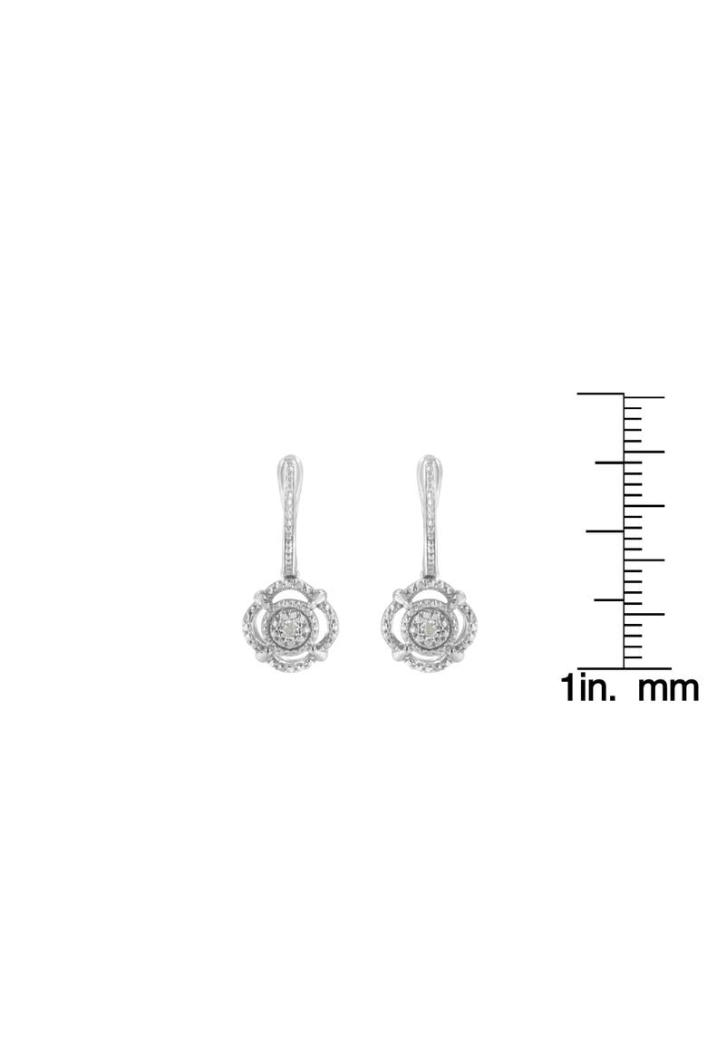 Silver Miracle- Diamond Accent Drop and Dangle Earrings, Alternate, color, White