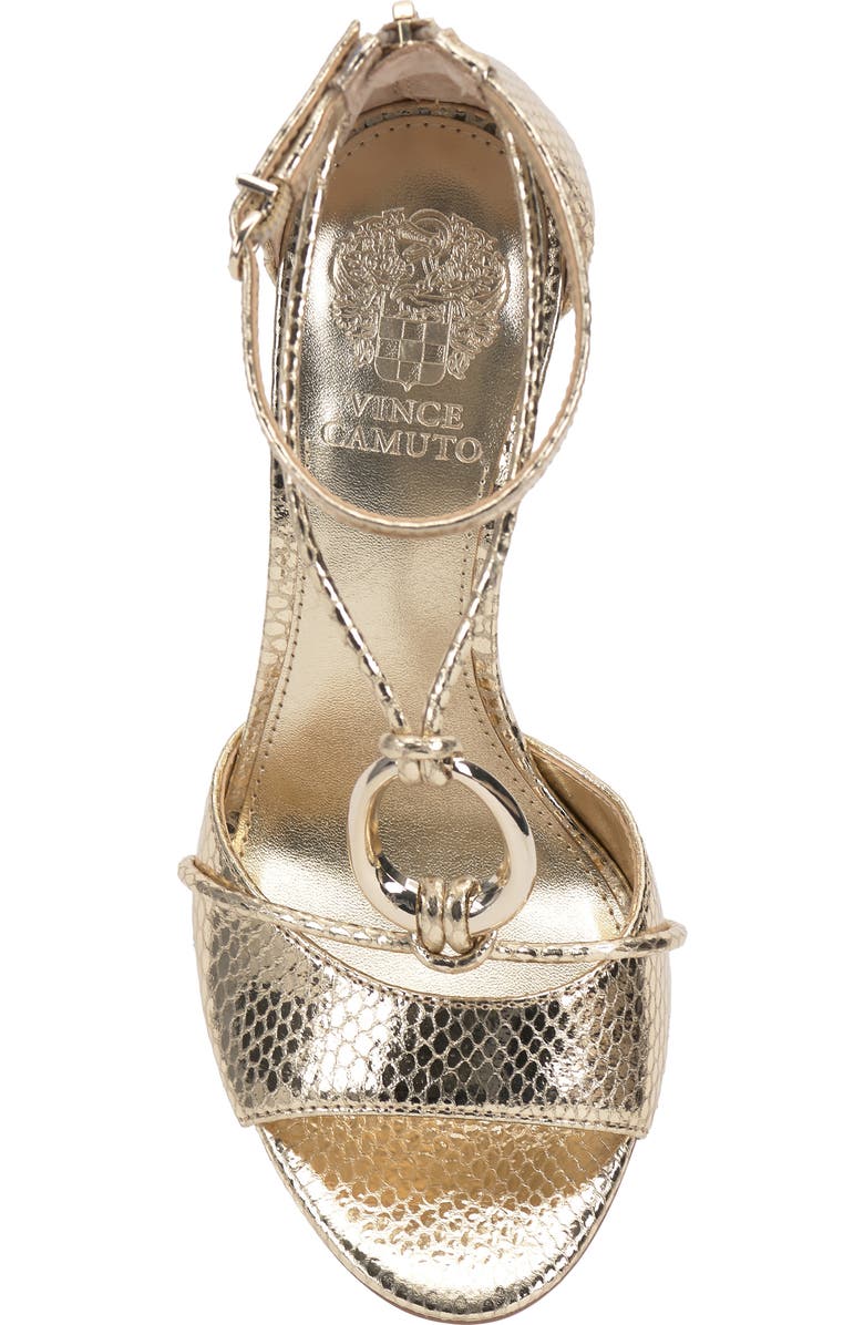 Vince Camuto Alinna Ankle Strap Sandal, Alternate, color, Egyptian Gold