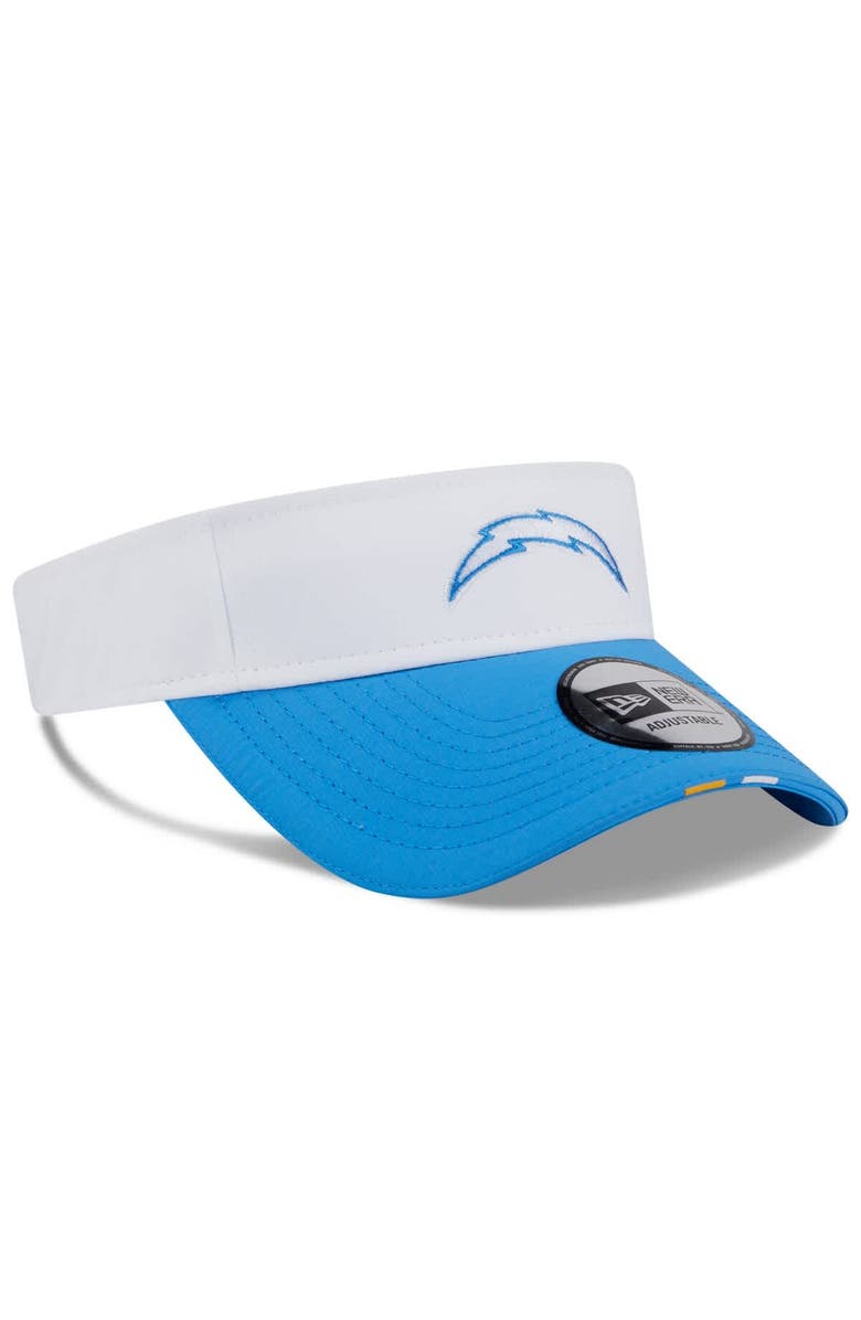 New Era Men's New Era White/Powder Blue Los Angeles Chargers 2025 NFL Training Camp Adjustable Visor, Alternate, color, White