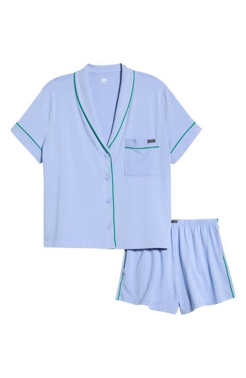 Slumberknit™ Shawl Collar Short Pajamas