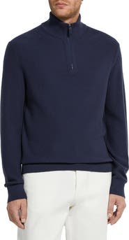 ZEGNA Oasi Cashmere Quarter Zip Sweater