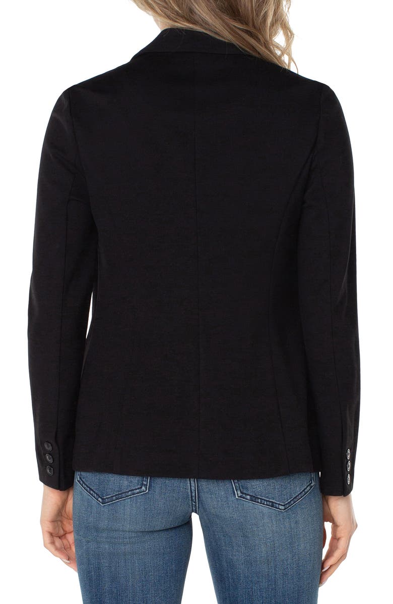 Liverpool Los Angeles Fitted Knit Blazer, Alternate, color, 