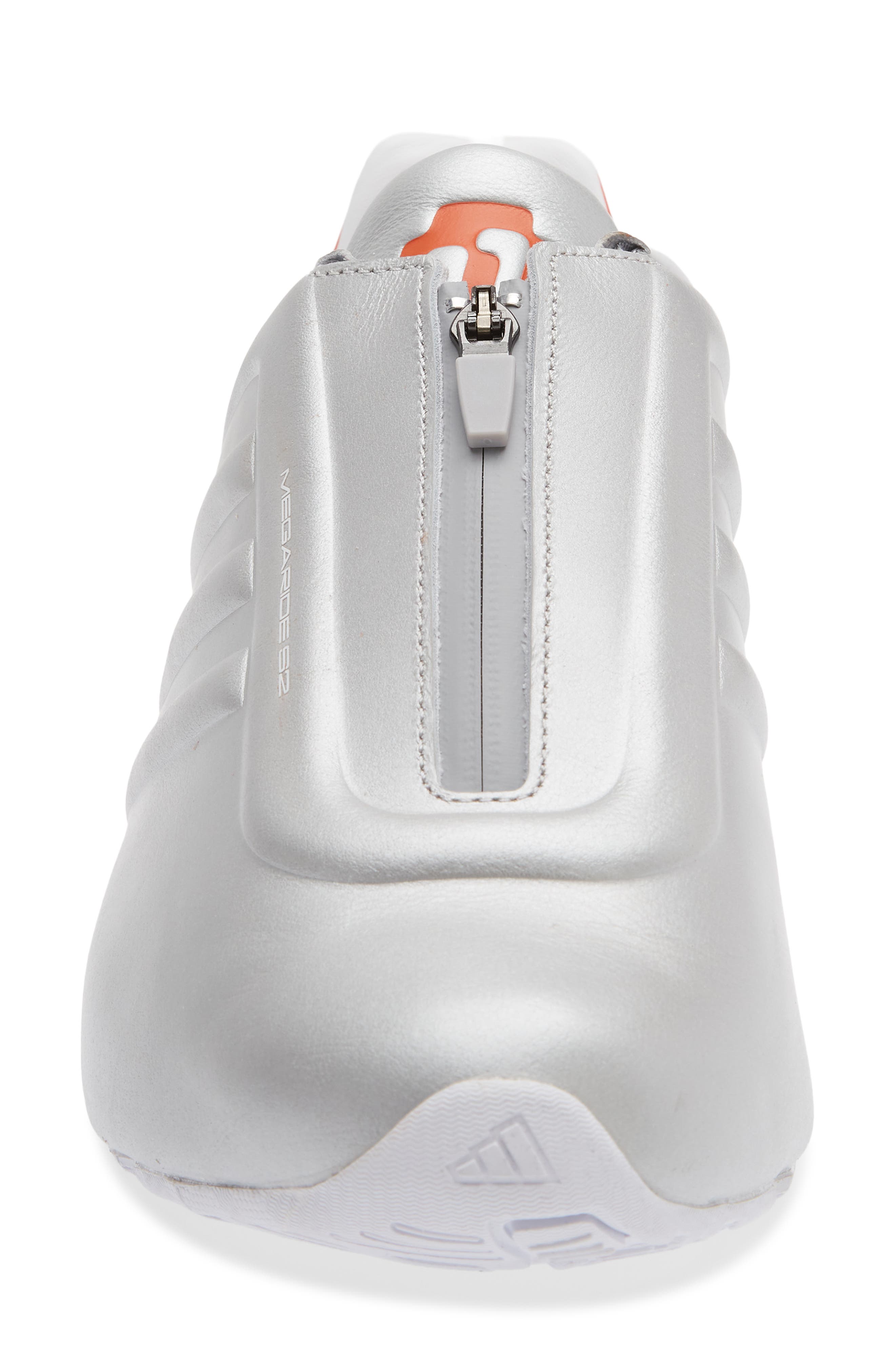adidas x Miaou Gender Inclusive Megaride S2 Zip Sneaker, Alternate, color, Silver/ Blue/ Impact Orange