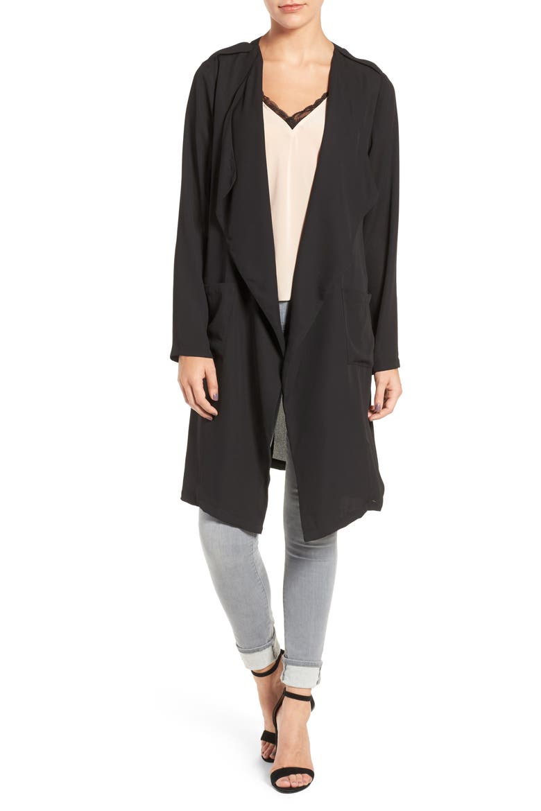 Slouchy Jacket, Main, color, BLACK
