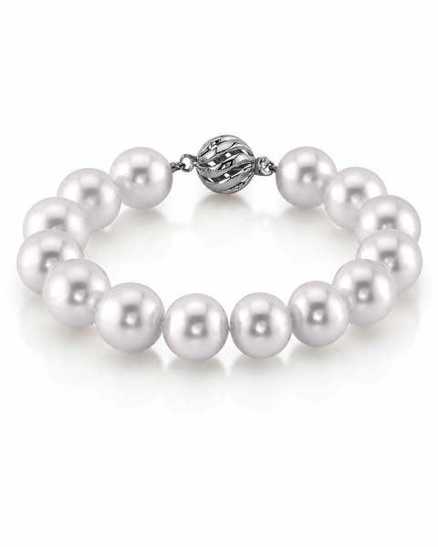12-13mm White South Sea White Pearl Bracelet