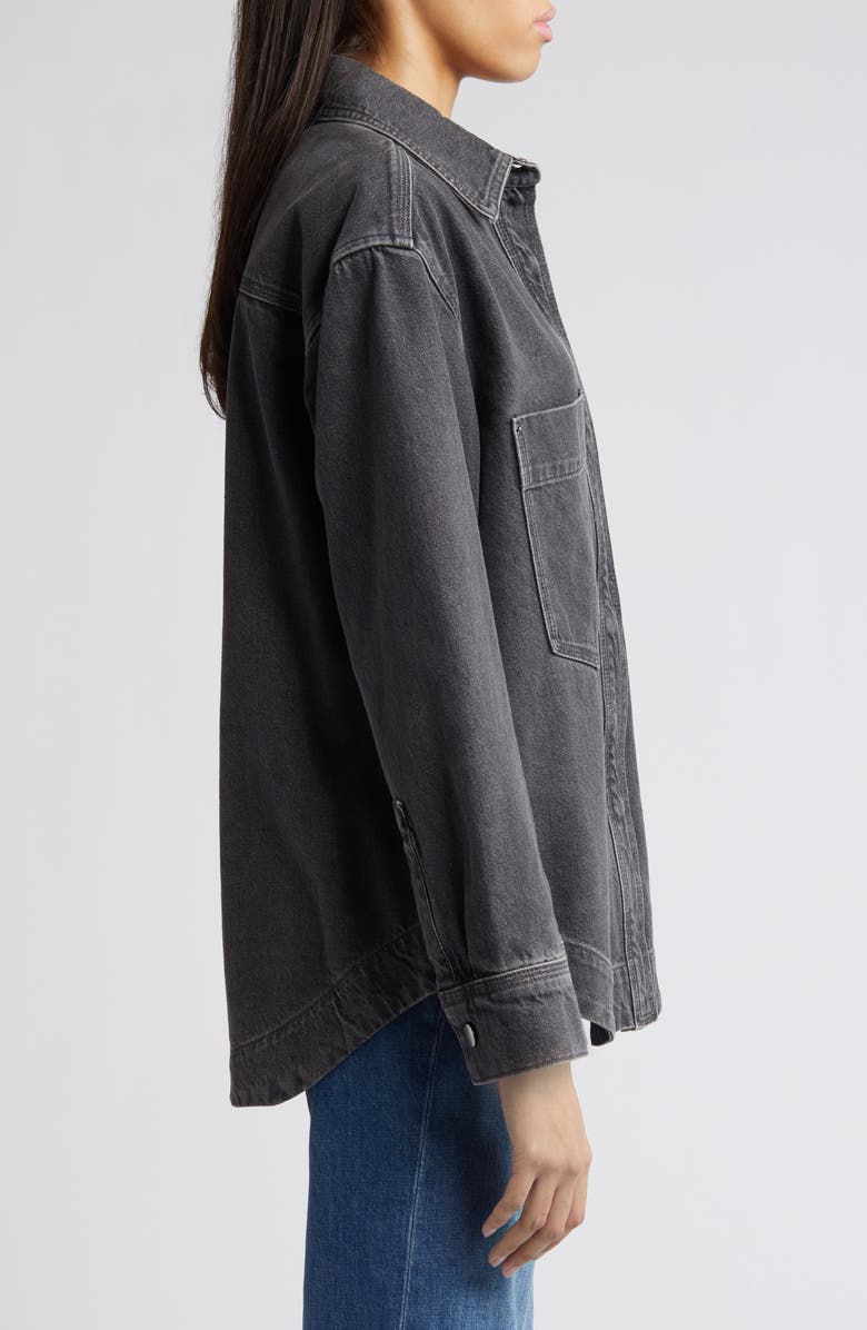 Treasure & Bond Denim Shacket, Alternate, color, 