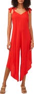 Vince Camuto Tie Shoulder Asymmetric Crop Jumpsuit